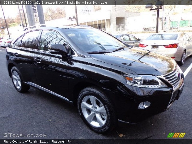 Stargazer Black / Black/Ebony Birds Eye Maple 2013 Lexus RX 350 AWD