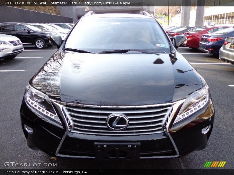 Stargazer Black / Black/Ebony Birds Eye Maple 2013 Lexus RX 350 AWD