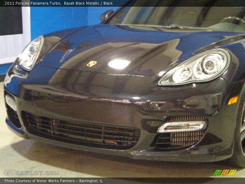 Basalt Black Metallic / Black 2011 Porsche Panamera Turbo