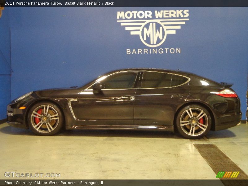 Basalt Black Metallic / Black 2011 Porsche Panamera Turbo
