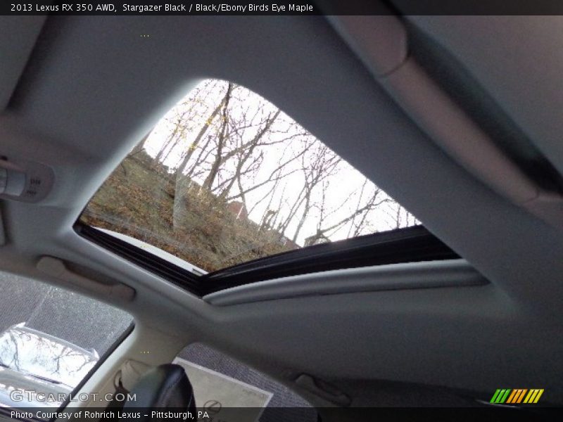 Stargazer Black / Black/Ebony Birds Eye Maple 2013 Lexus RX 350 AWD