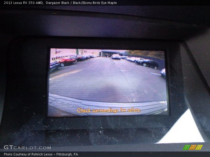 Stargazer Black / Black/Ebony Birds Eye Maple 2013 Lexus RX 350 AWD
