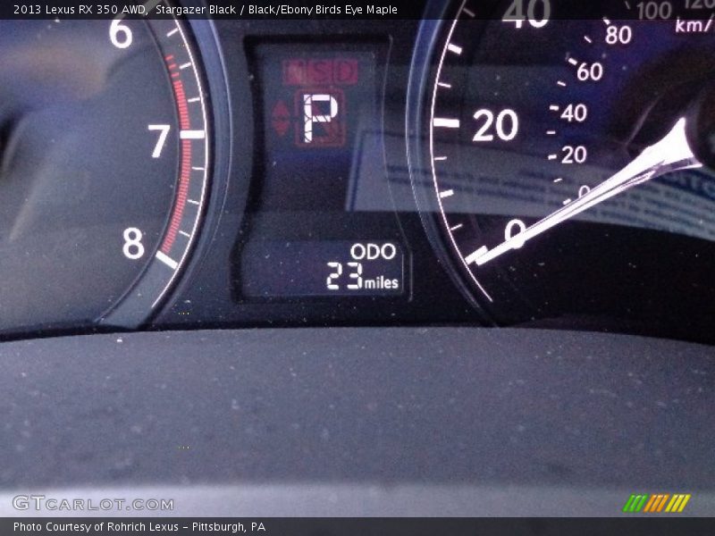 Stargazer Black / Black/Ebony Birds Eye Maple 2013 Lexus RX 350 AWD