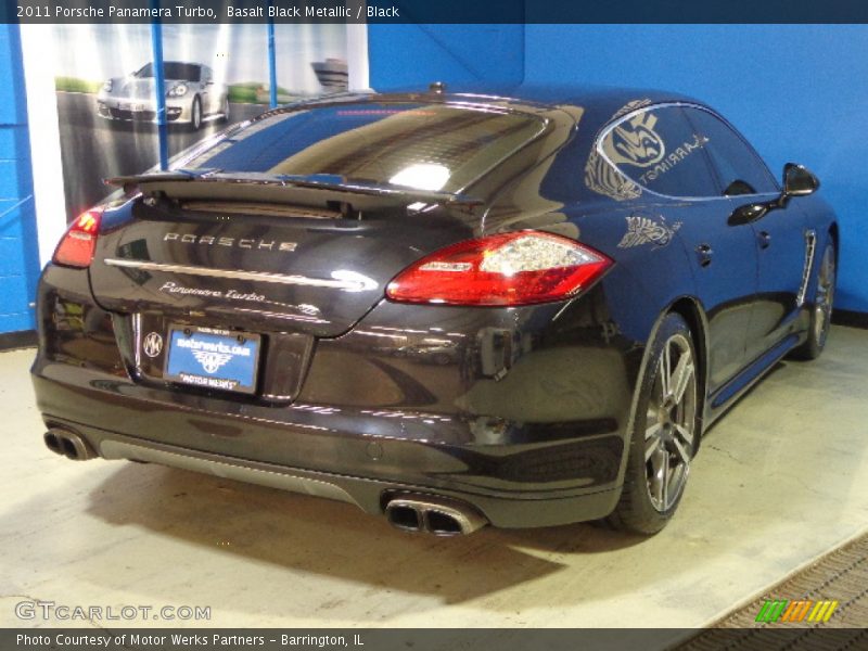 Basalt Black Metallic / Black 2011 Porsche Panamera Turbo