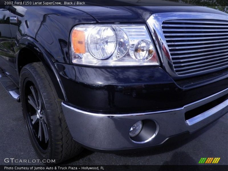 Black / Black 2007 Ford F150 Lariat SuperCrew