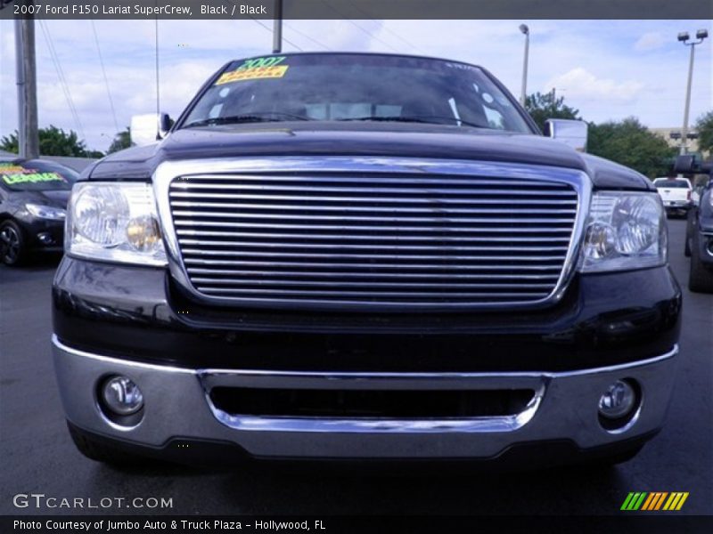Black / Black 2007 Ford F150 Lariat SuperCrew