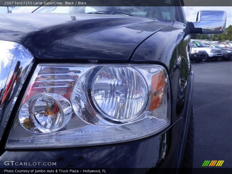 Black / Black 2007 Ford F150 Lariat SuperCrew
