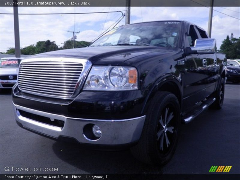 Black / Black 2007 Ford F150 Lariat SuperCrew