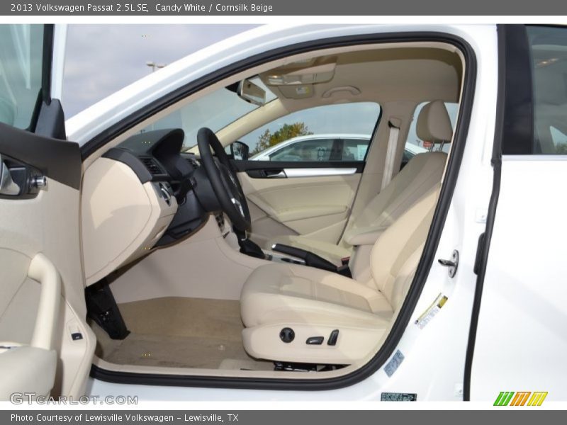 Candy White / Cornsilk Beige 2013 Volkswagen Passat 2.5L SE