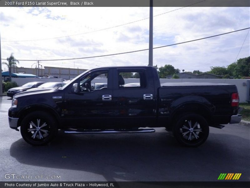 Black / Black 2007 Ford F150 Lariat SuperCrew