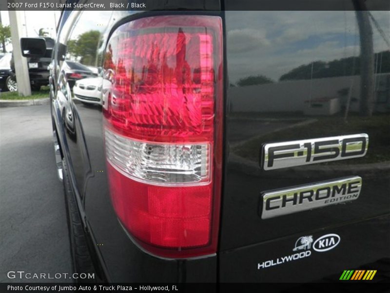 Black / Black 2007 Ford F150 Lariat SuperCrew