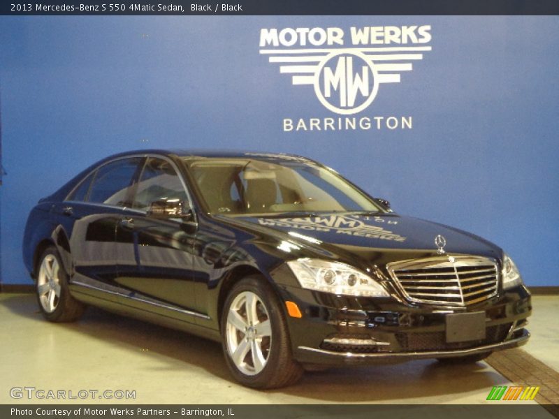 Black / Black 2013 Mercedes-Benz S 550 4Matic Sedan