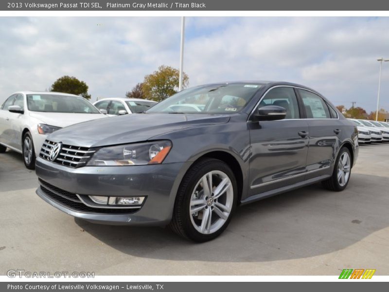 Platinum Gray Metallic / Titan Black 2013 Volkswagen Passat TDI SEL