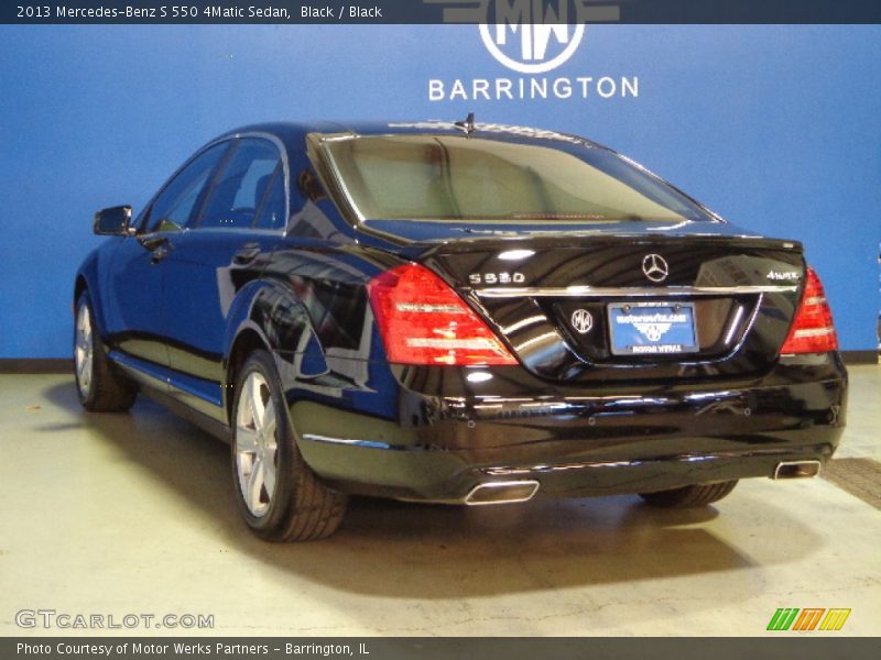 Black / Black 2013 Mercedes-Benz S 550 4Matic Sedan