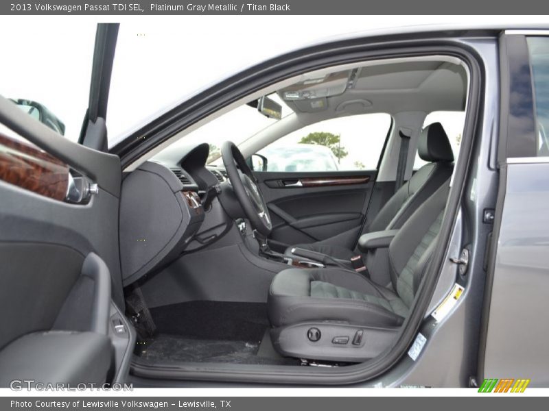 Platinum Gray Metallic / Titan Black 2013 Volkswagen Passat TDI SEL