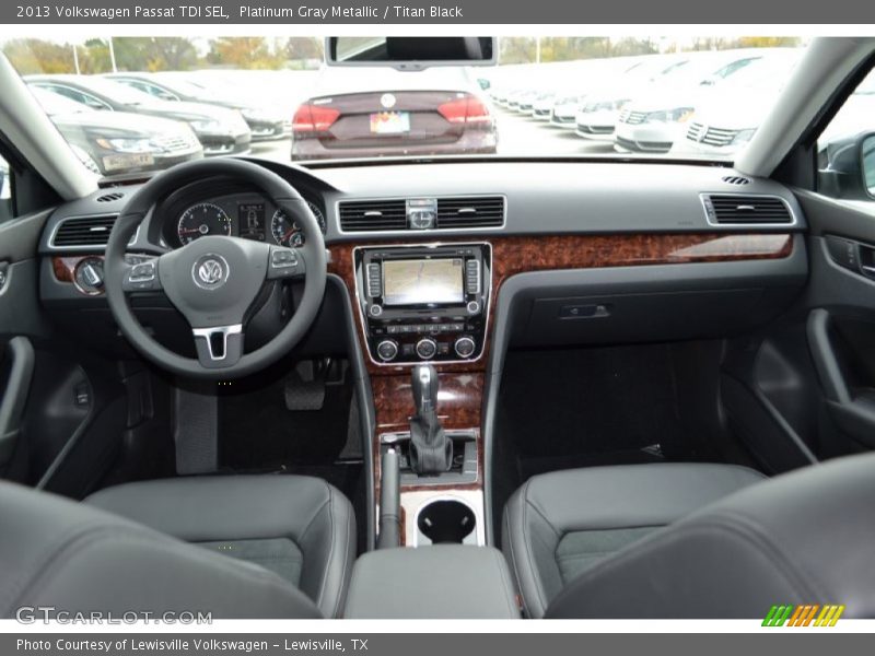 Platinum Gray Metallic / Titan Black 2013 Volkswagen Passat TDI SEL