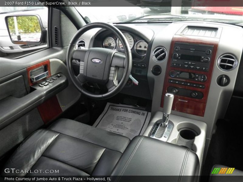 Black / Black 2007 Ford F150 Lariat SuperCrew