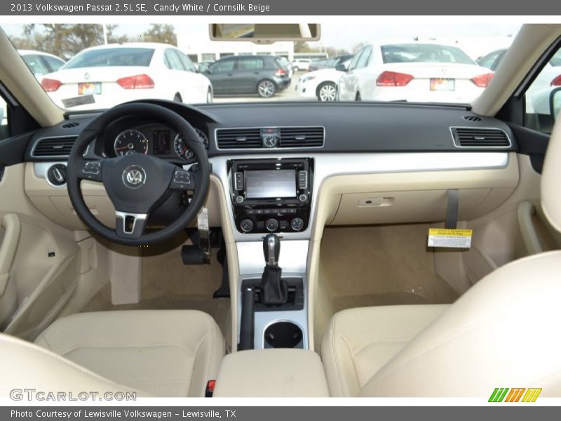Candy White / Cornsilk Beige 2013 Volkswagen Passat 2.5L SE