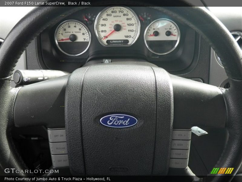 Black / Black 2007 Ford F150 Lariat SuperCrew