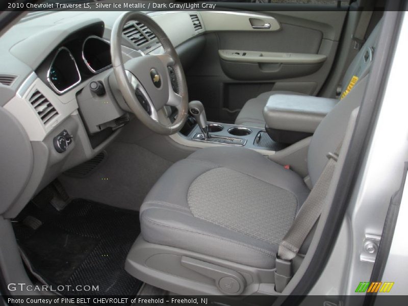 Silver Ice Metallic / Dark Gray/Light Gray 2010 Chevrolet Traverse LS