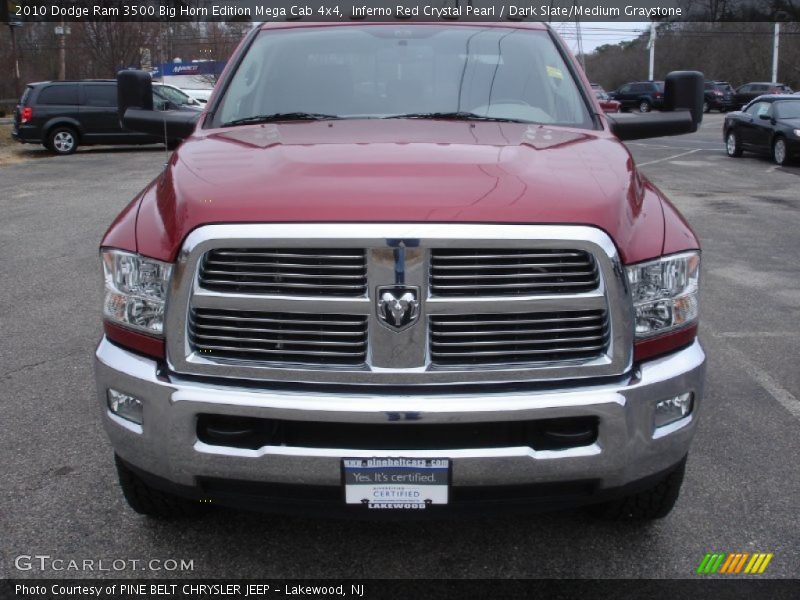Inferno Red Crystal Pearl / Dark Slate/Medium Graystone 2010 Dodge Ram 3500 Big Horn Edition Mega Cab 4x4