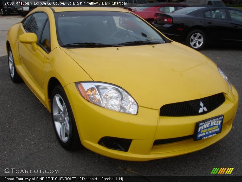 Solar Satin Yellow / Dark Charcoal 2009 Mitsubishi Eclipse GS Coupe