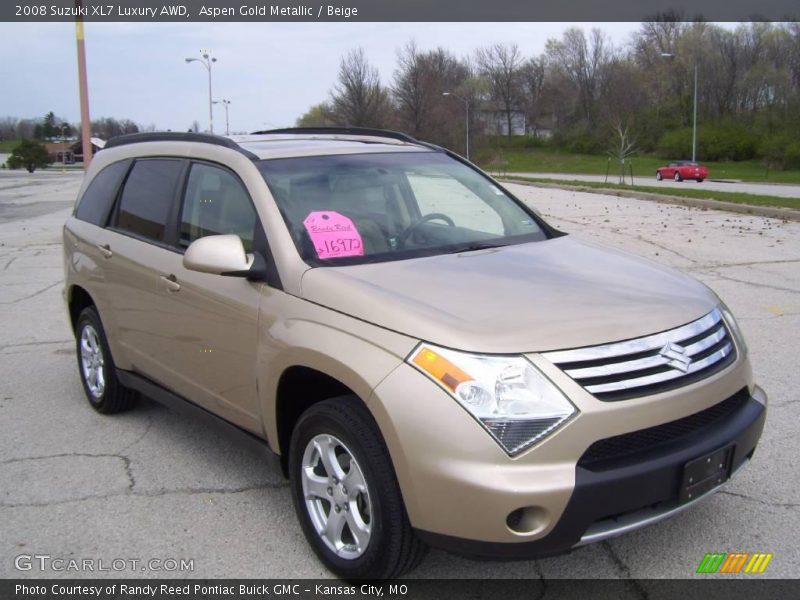 Aspen Gold Metallic / Beige 2008 Suzuki XL7 Luxury AWD