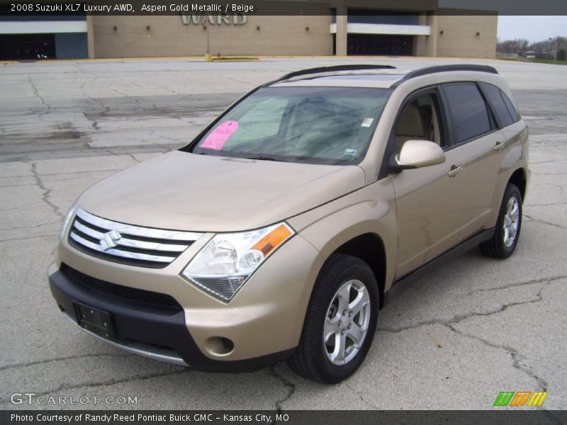 Aspen Gold Metallic / Beige 2008 Suzuki XL7 Luxury AWD