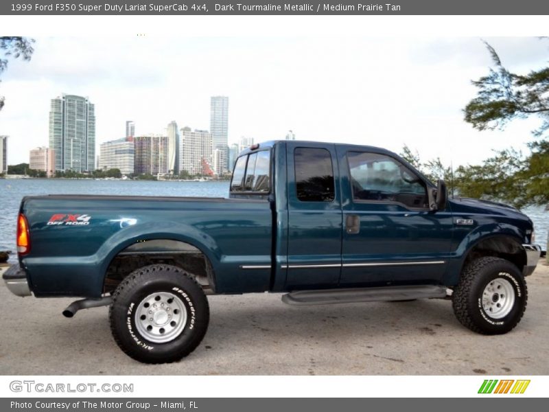 Dark Tourmaline Metallic / Medium Prairie Tan 1999 Ford F350 Super Duty Lariat SuperCab 4x4