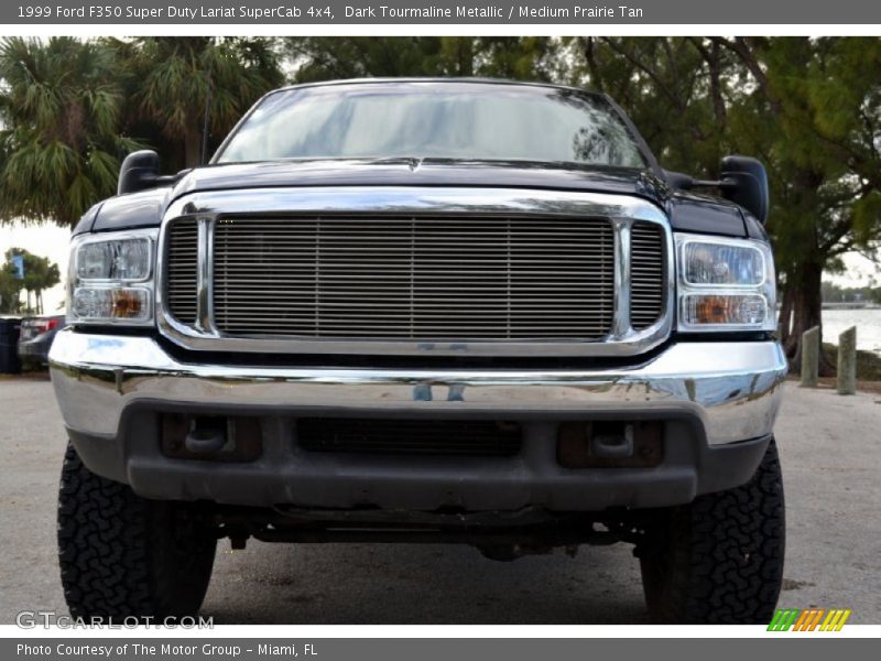 Dark Tourmaline Metallic / Medium Prairie Tan 1999 Ford F350 Super Duty Lariat SuperCab 4x4