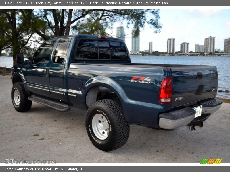 Dark Tourmaline Metallic / Medium Prairie Tan 1999 Ford F350 Super Duty Lariat SuperCab 4x4