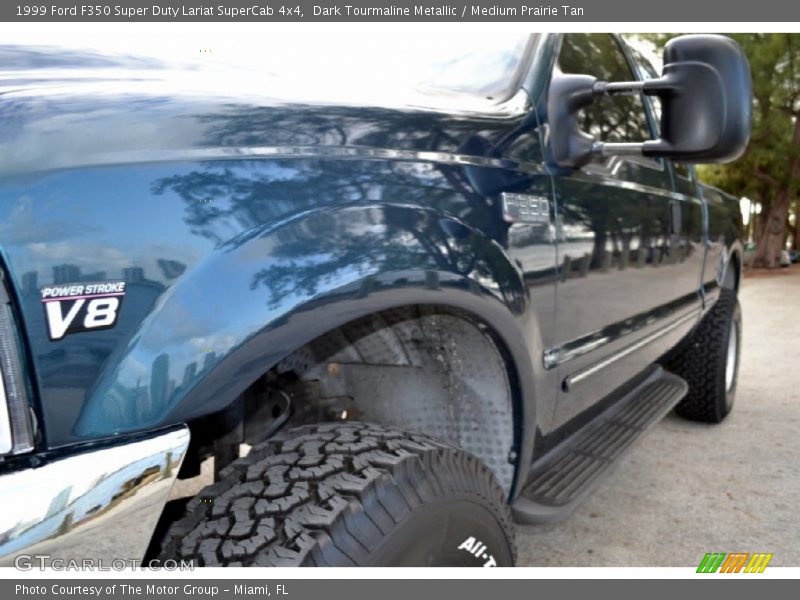 Dark Tourmaline Metallic / Medium Prairie Tan 1999 Ford F350 Super Duty Lariat SuperCab 4x4