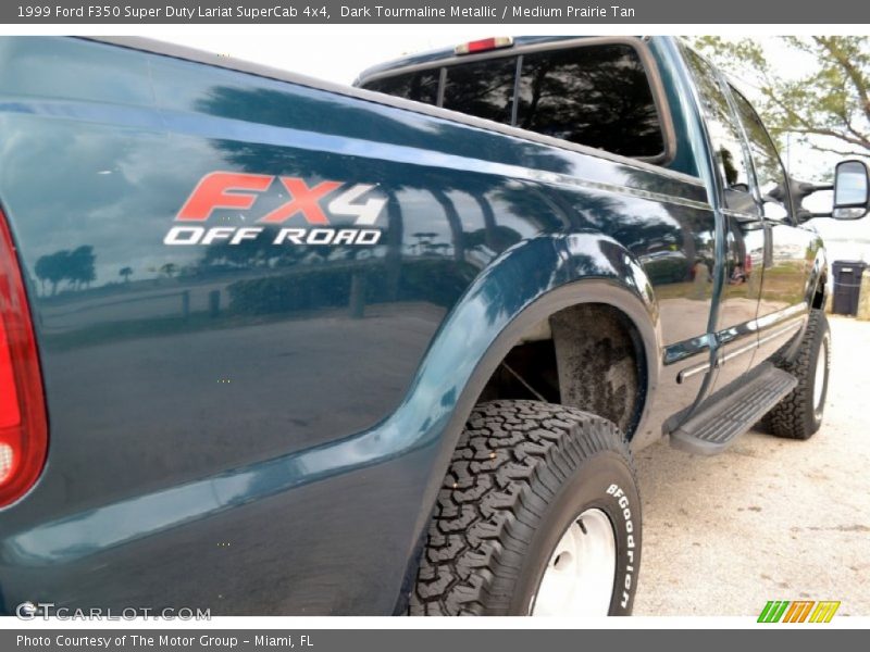 Dark Tourmaline Metallic / Medium Prairie Tan 1999 Ford F350 Super Duty Lariat SuperCab 4x4