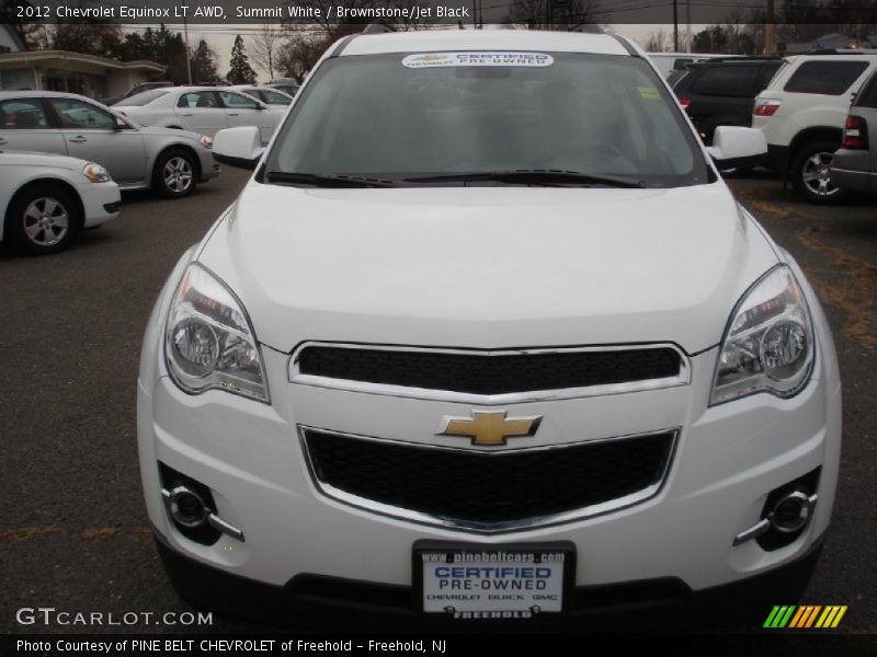 Summit White / Brownstone/Jet Black 2012 Chevrolet Equinox LT AWD