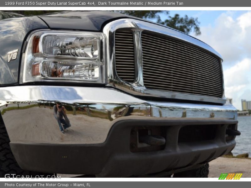 Dark Tourmaline Metallic / Medium Prairie Tan 1999 Ford F350 Super Duty Lariat SuperCab 4x4