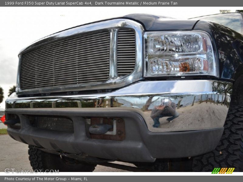 Dark Tourmaline Metallic / Medium Prairie Tan 1999 Ford F350 Super Duty Lariat SuperCab 4x4