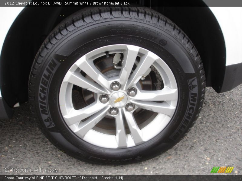 Summit White / Brownstone/Jet Black 2012 Chevrolet Equinox LT AWD