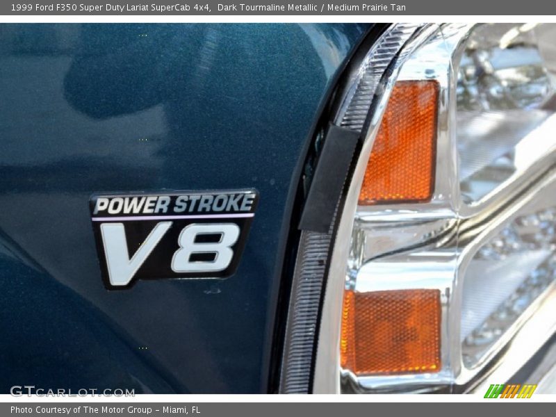 Dark Tourmaline Metallic / Medium Prairie Tan 1999 Ford F350 Super Duty Lariat SuperCab 4x4