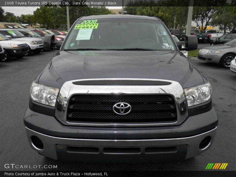 Slate Gray Metallic / Black 2008 Toyota Tundra SR5 Double Cab