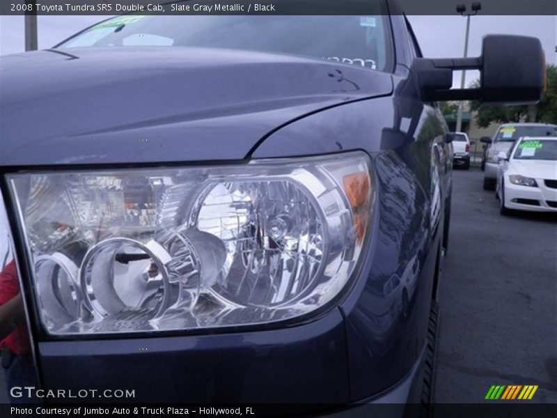 Slate Gray Metallic / Black 2008 Toyota Tundra SR5 Double Cab