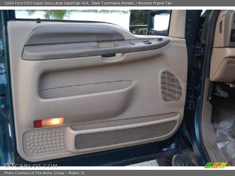 Dark Tourmaline Metallic / Medium Prairie Tan 1999 Ford F350 Super Duty Lariat SuperCab 4x4