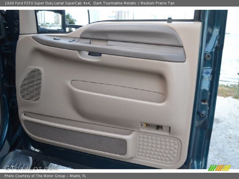 Dark Tourmaline Metallic / Medium Prairie Tan 1999 Ford F350 Super Duty Lariat SuperCab 4x4