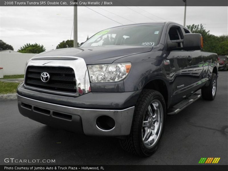 Slate Gray Metallic / Black 2008 Toyota Tundra SR5 Double Cab