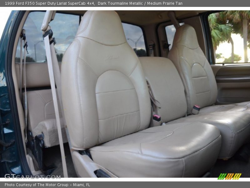 Dark Tourmaline Metallic / Medium Prairie Tan 1999 Ford F350 Super Duty Lariat SuperCab 4x4