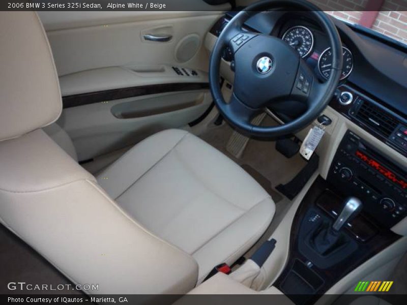 Alpine White / Beige 2006 BMW 3 Series 325i Sedan