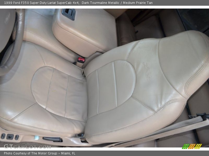 Dark Tourmaline Metallic / Medium Prairie Tan 1999 Ford F350 Super Duty Lariat SuperCab 4x4