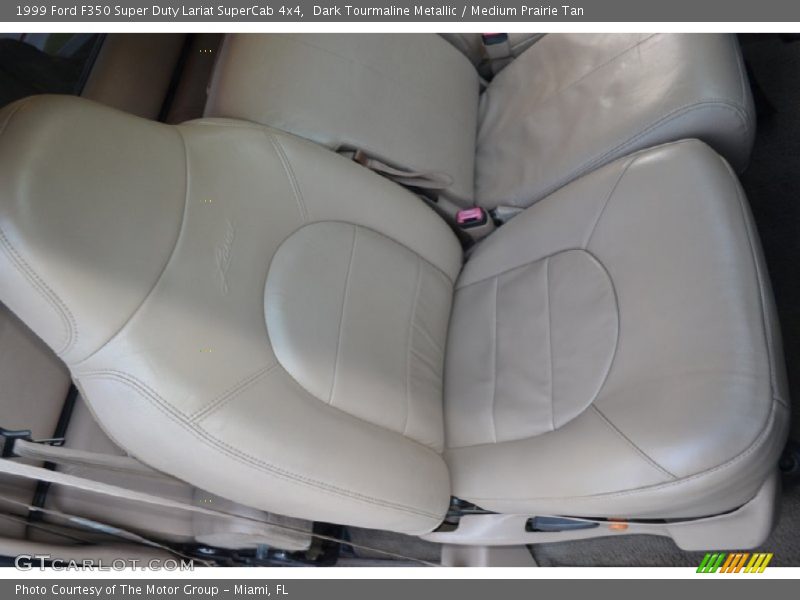 Dark Tourmaline Metallic / Medium Prairie Tan 1999 Ford F350 Super Duty Lariat SuperCab 4x4