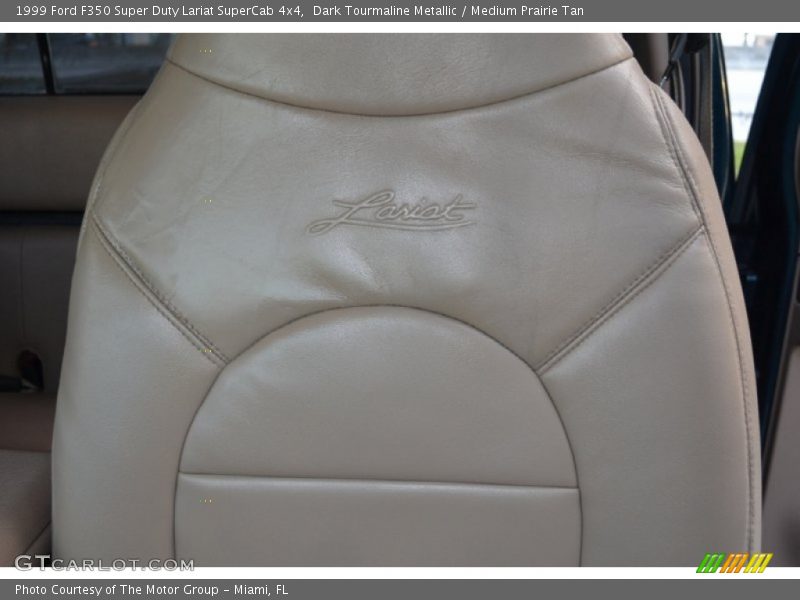 Dark Tourmaline Metallic / Medium Prairie Tan 1999 Ford F350 Super Duty Lariat SuperCab 4x4