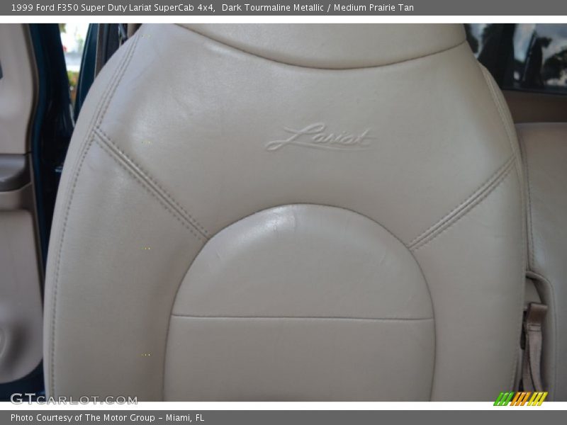 Dark Tourmaline Metallic / Medium Prairie Tan 1999 Ford F350 Super Duty Lariat SuperCab 4x4