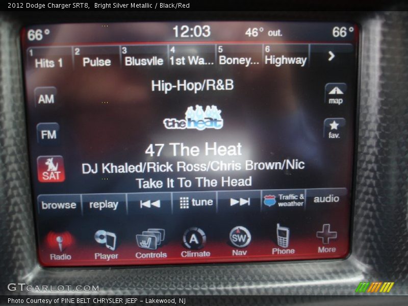 Controls of 2012 Charger SRT8